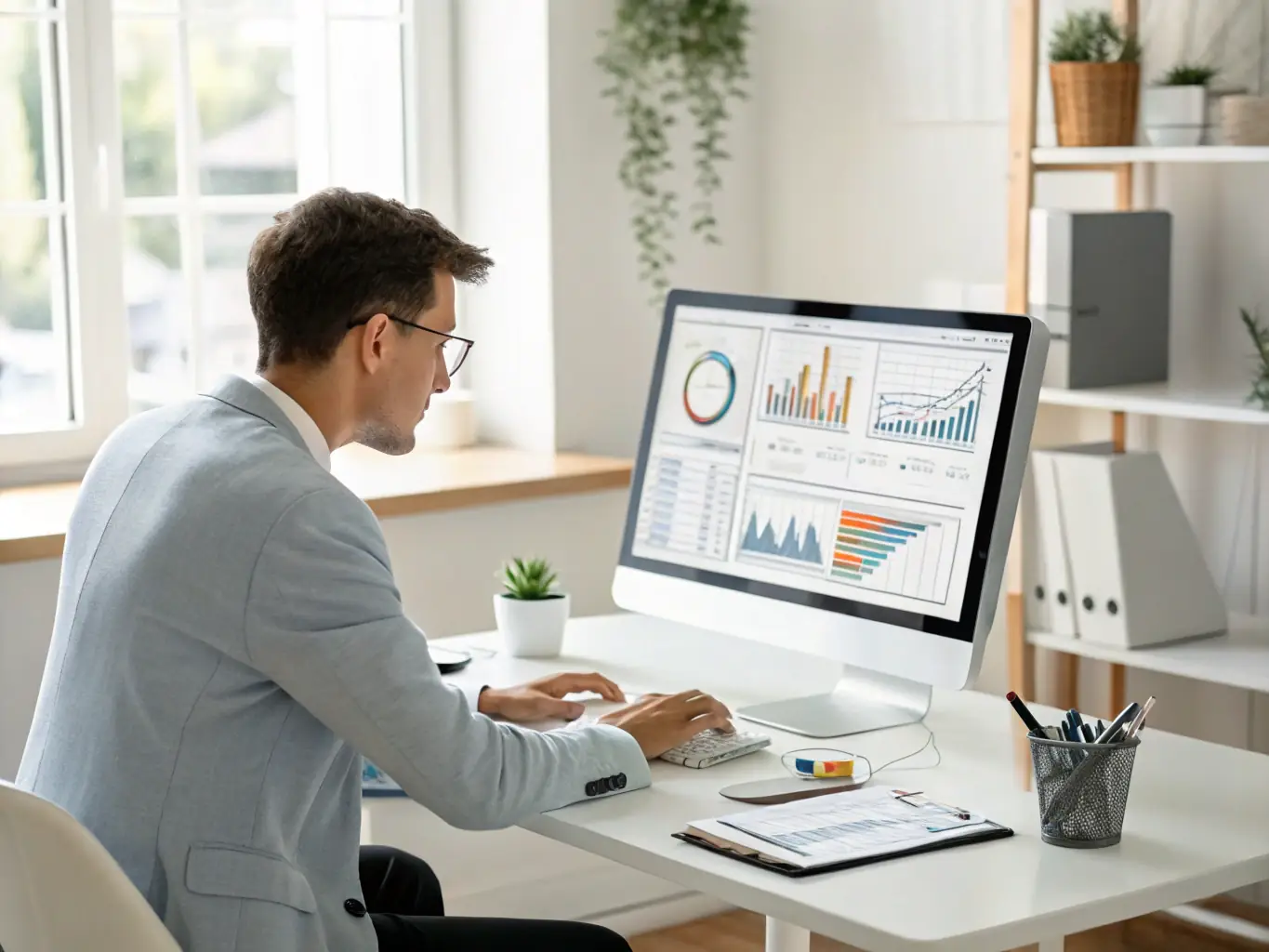A screenshot of a financial dashboard displaying charts and analytics, representing Financial Insights & Reporting.